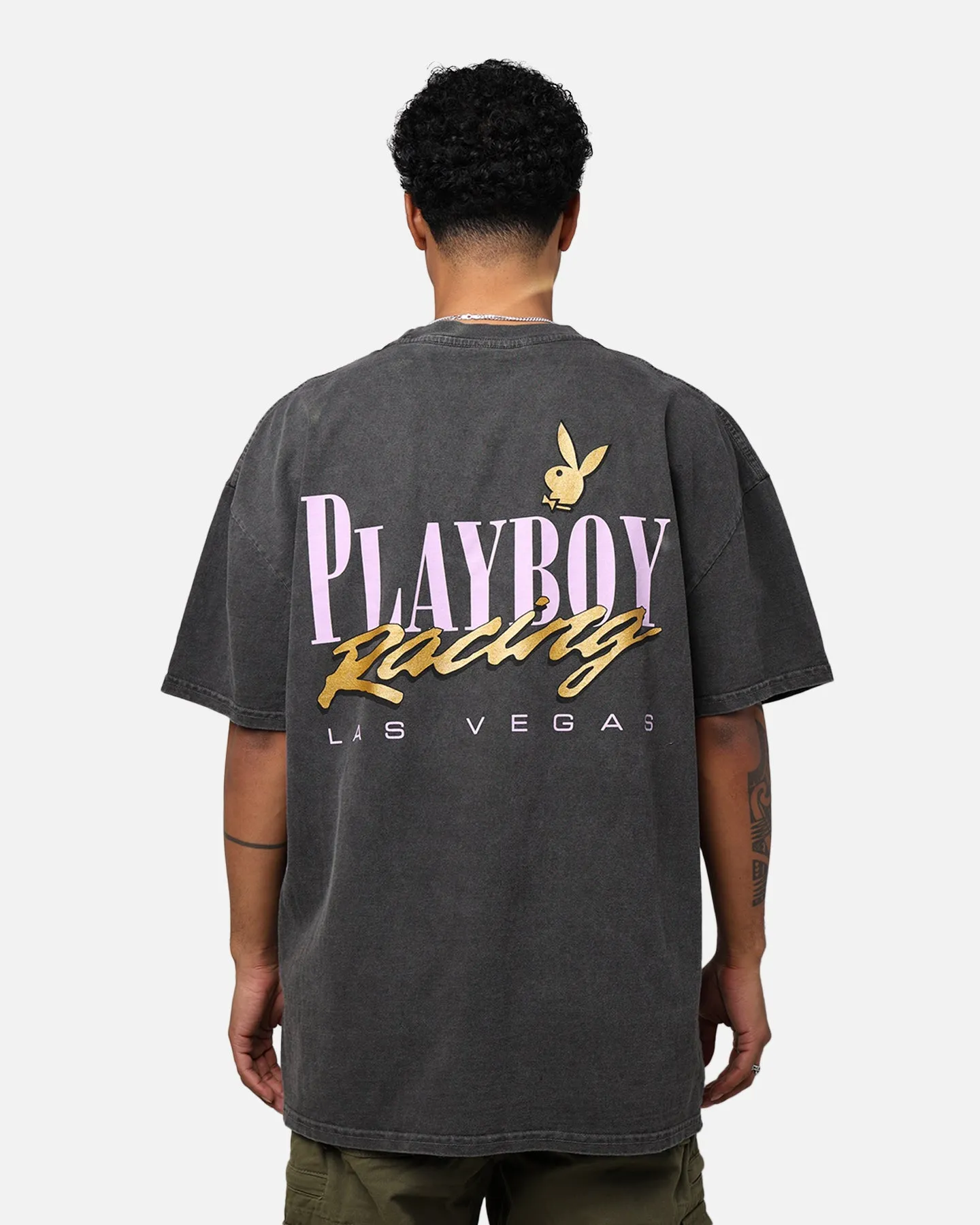 Playboy By Culture Kings Pacemaker T-Shirt Washed Black