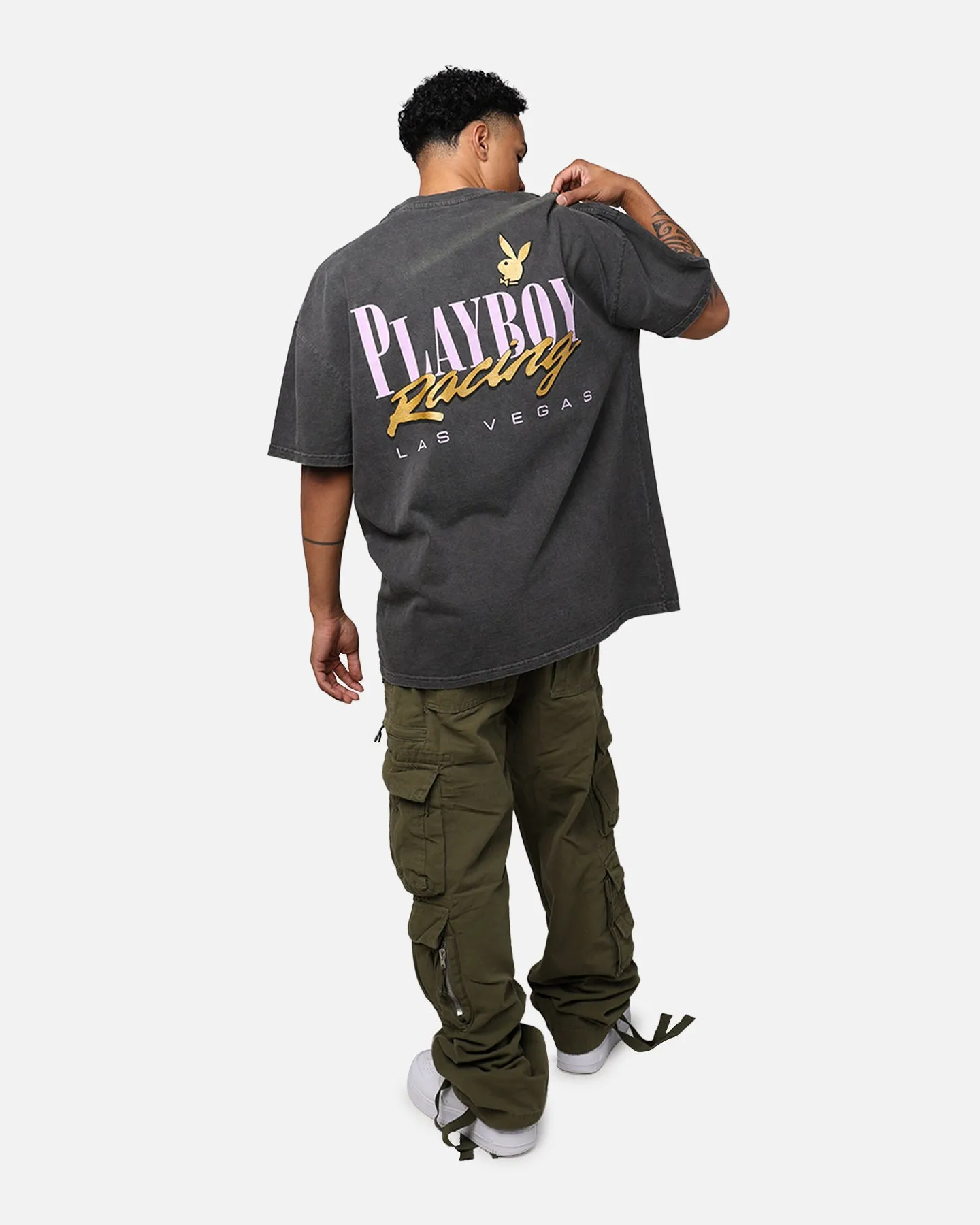 Playboy By Culture Kings Pacemaker T-Shirt Washed Black