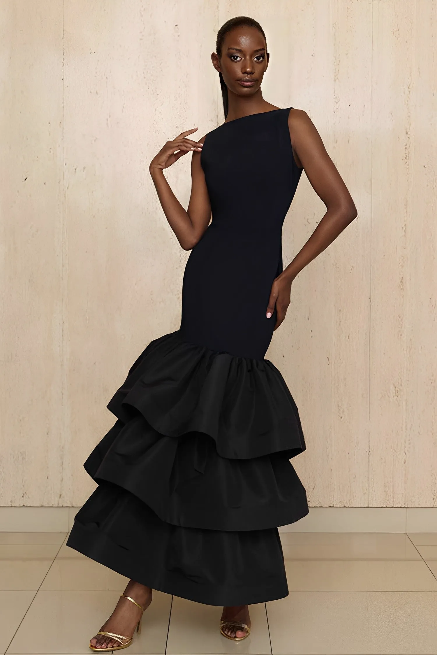 Pre-Sale Paneas Sleeveless Ruffle Dress