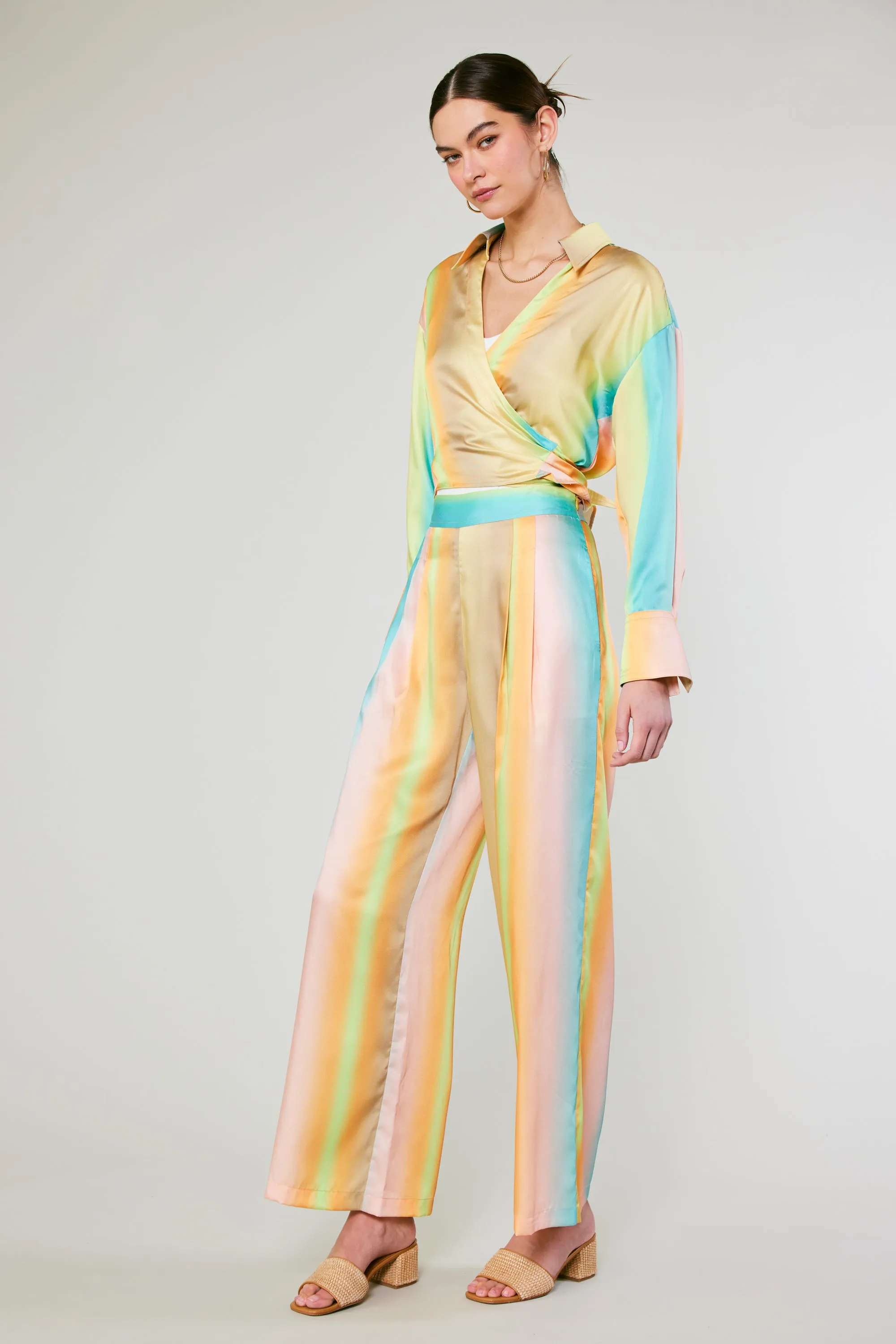 Prismatic Gradient Wide Leg Pants
