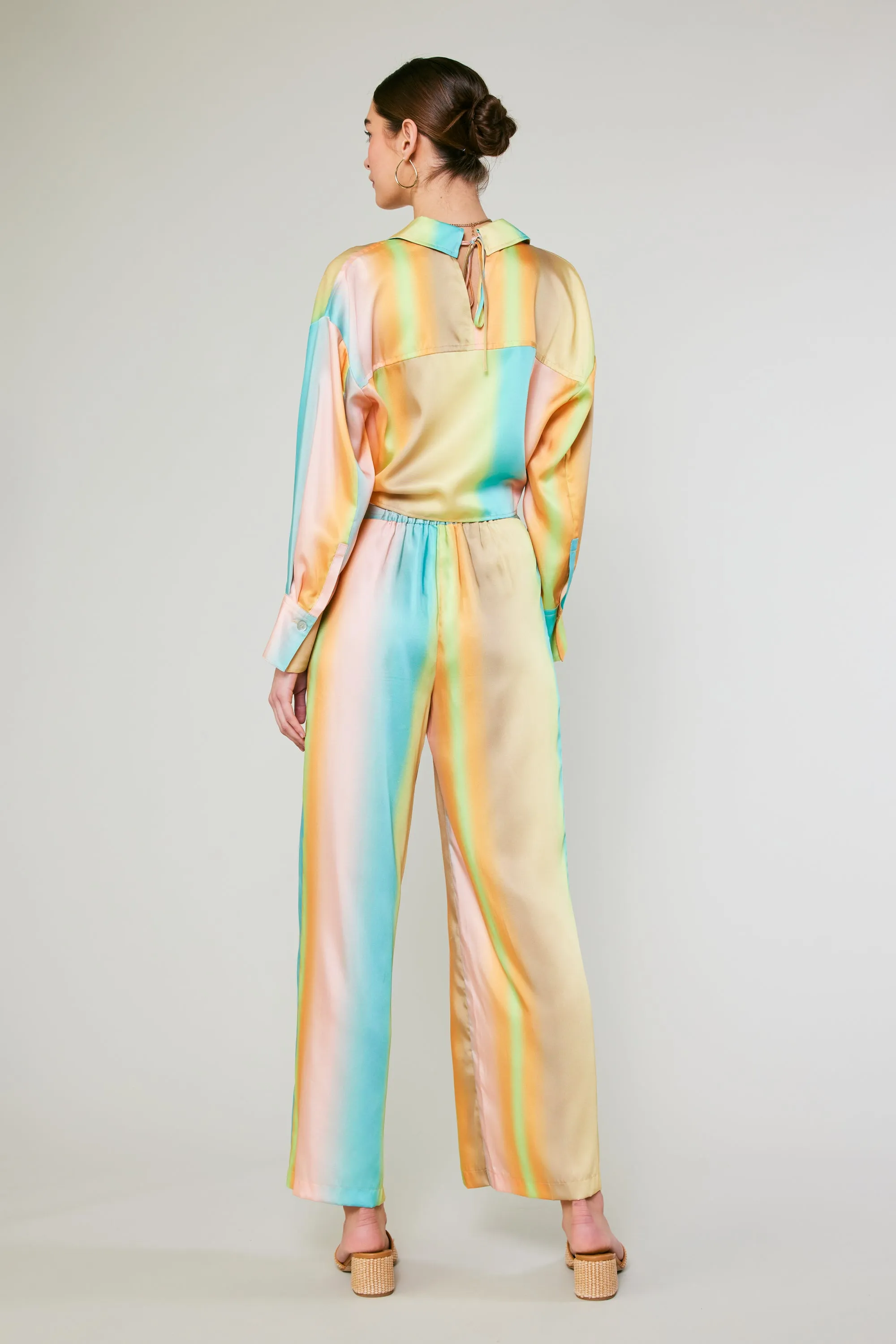 Prismatic Gradient Wide Leg Pants