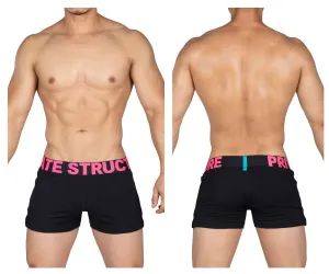 Private Structure PMUX4183 Modality Lounge Shorts Color Black-Magenta