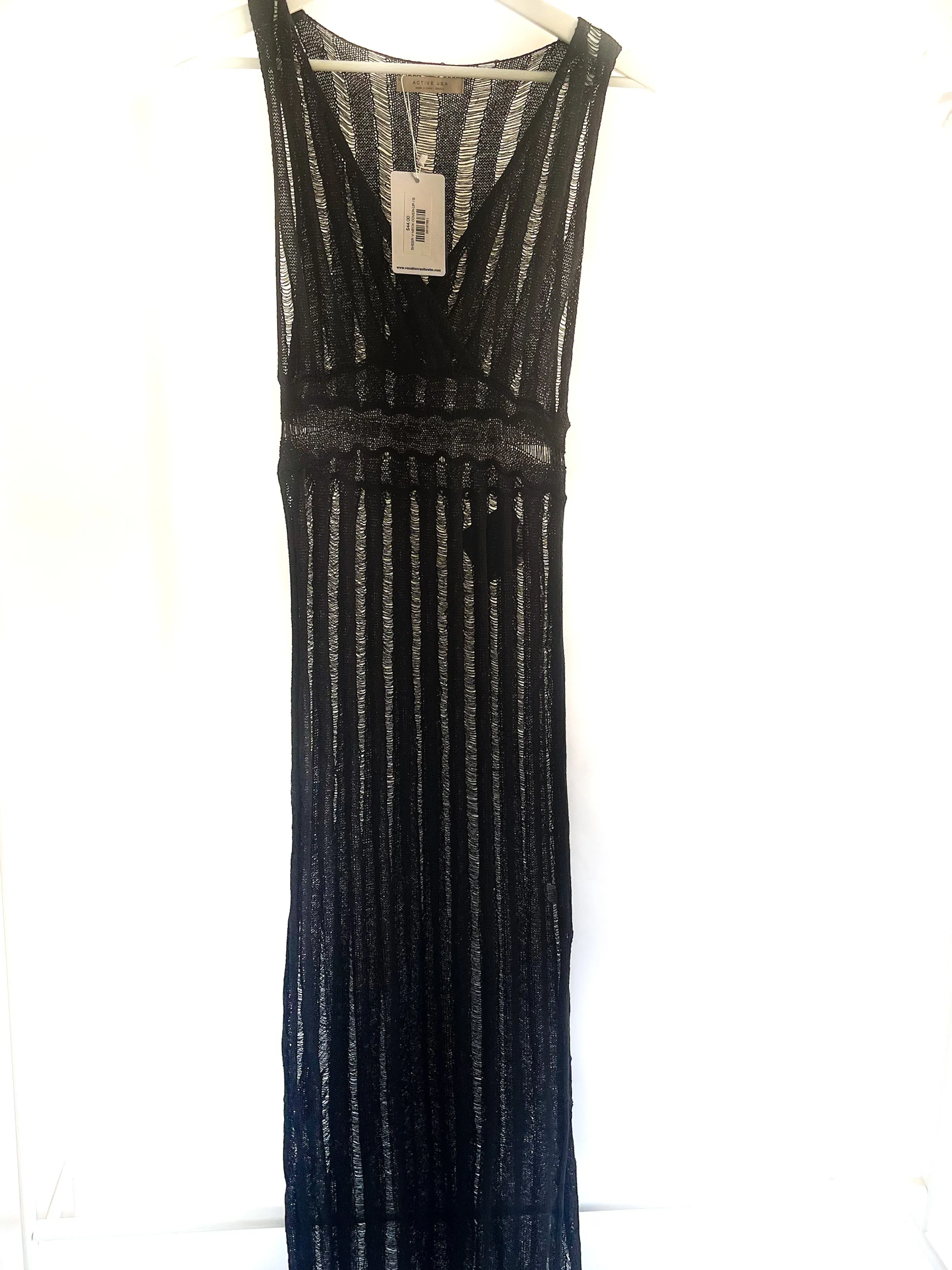 Sheer Knit Cover-Up Dress