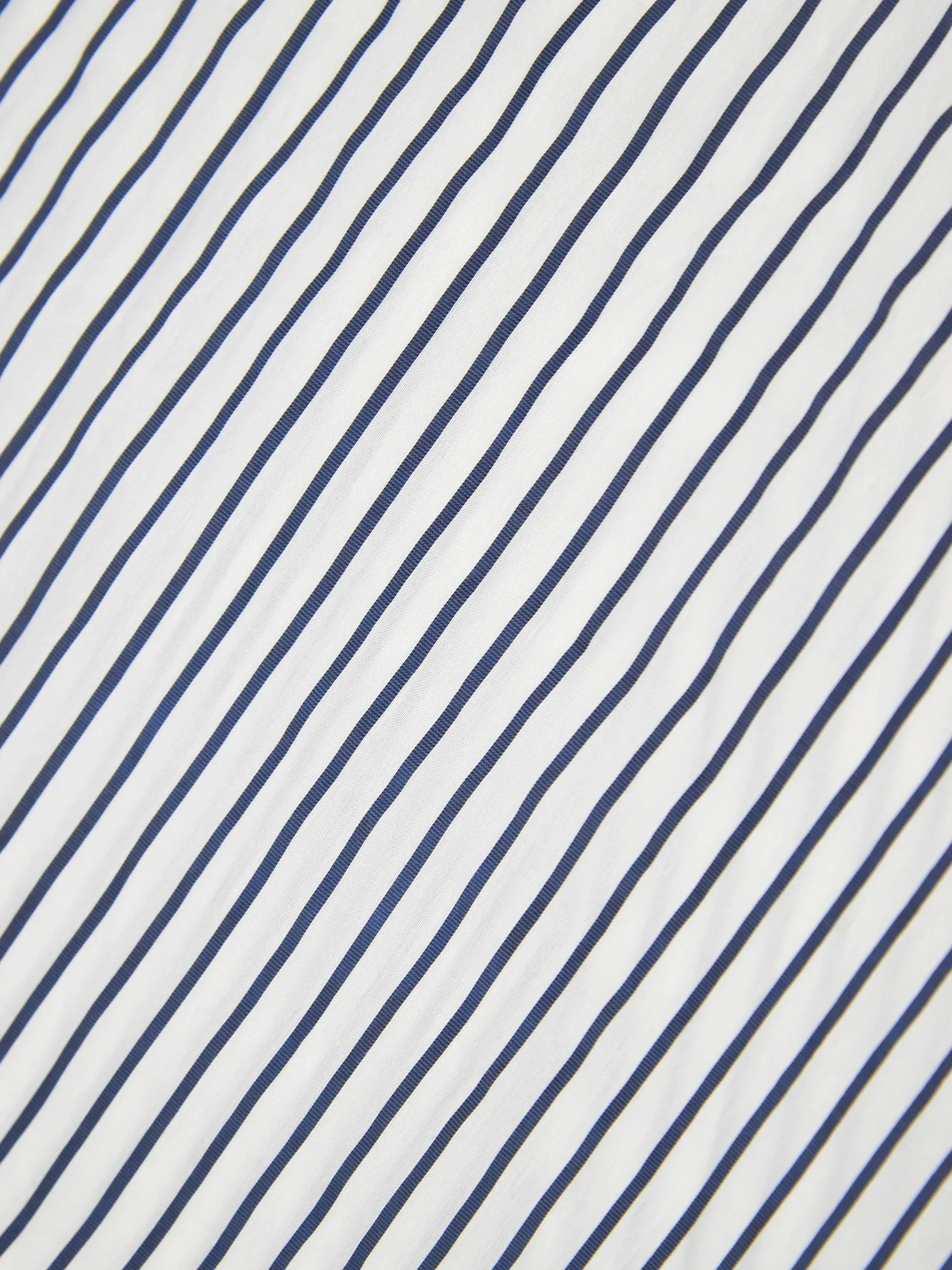 Striped Asymmetric Shoulder Belted Dress