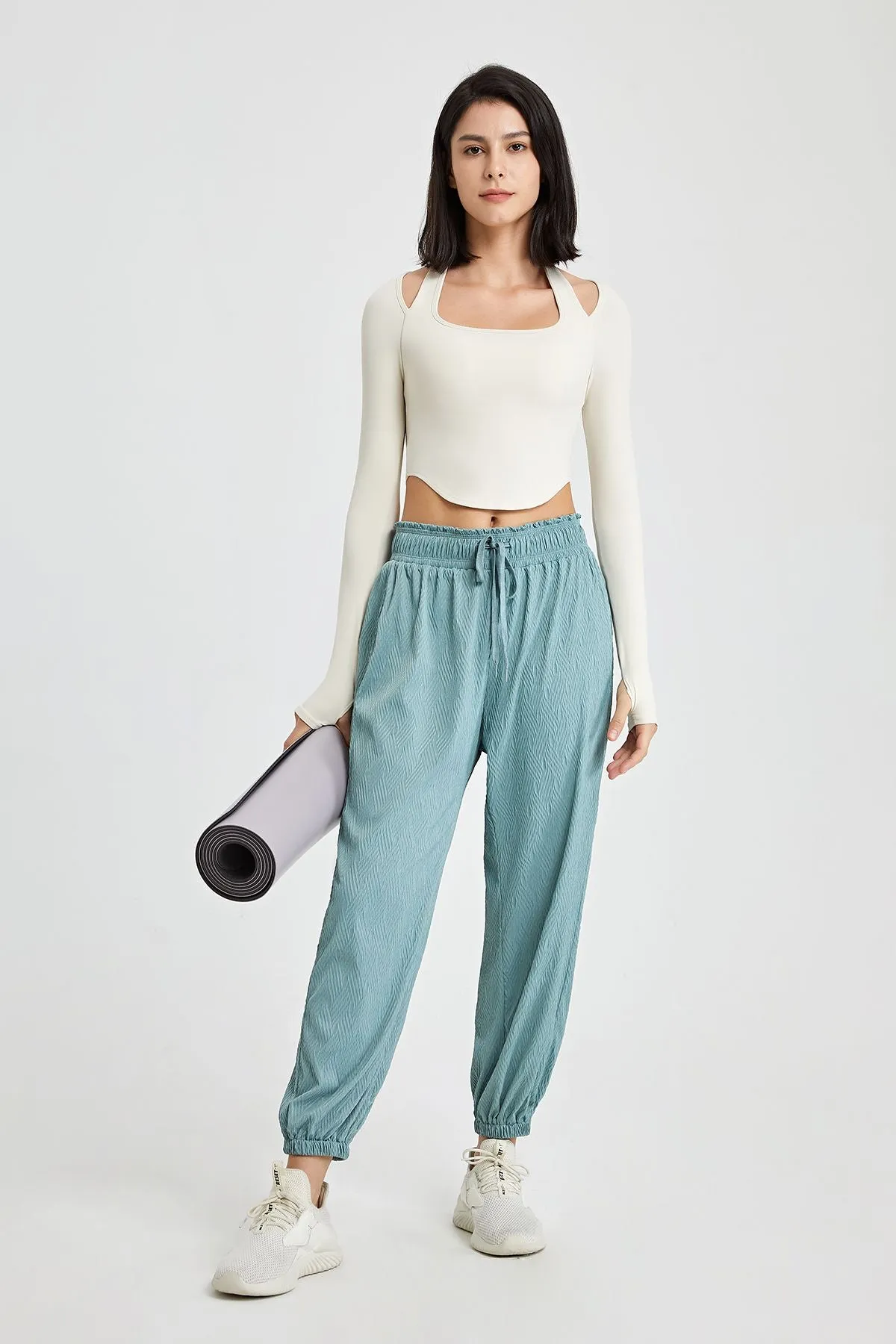 Tapered Boyfriend Jogger with Drawstring