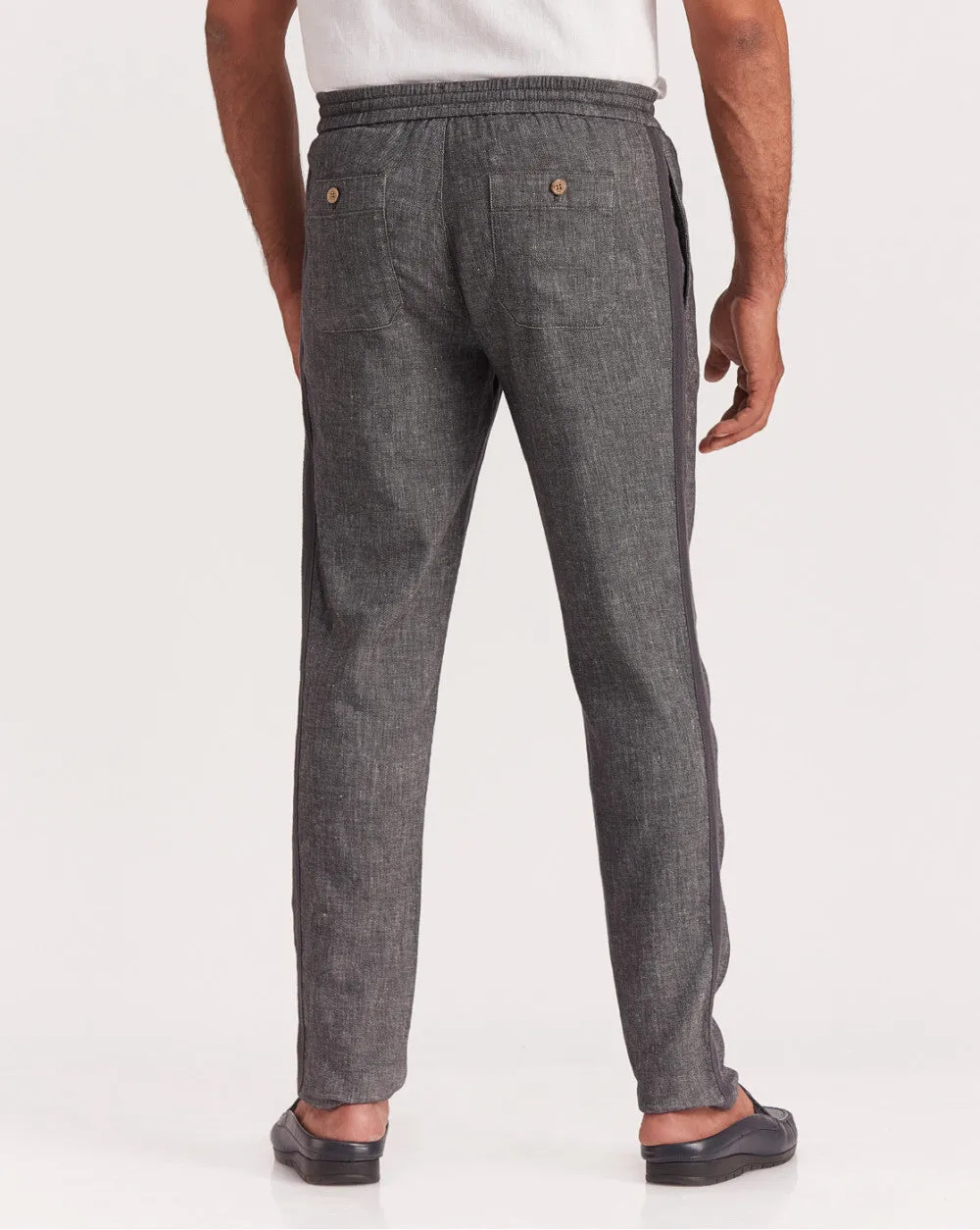 Tapered Fit Comfort Pants - Jet Black