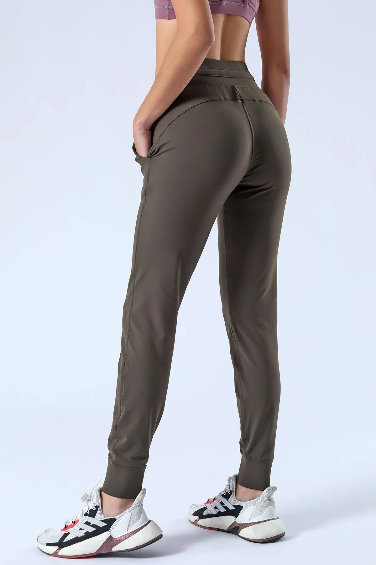 Tapered Joggers with Drawstring