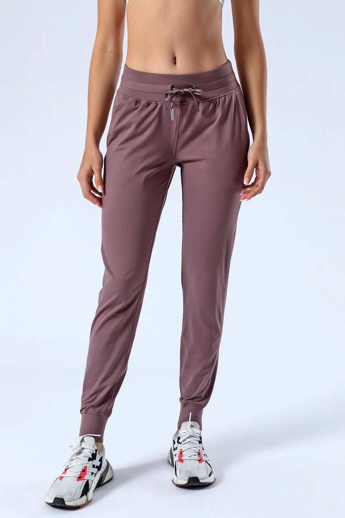 Tapered Joggers with Drawstring