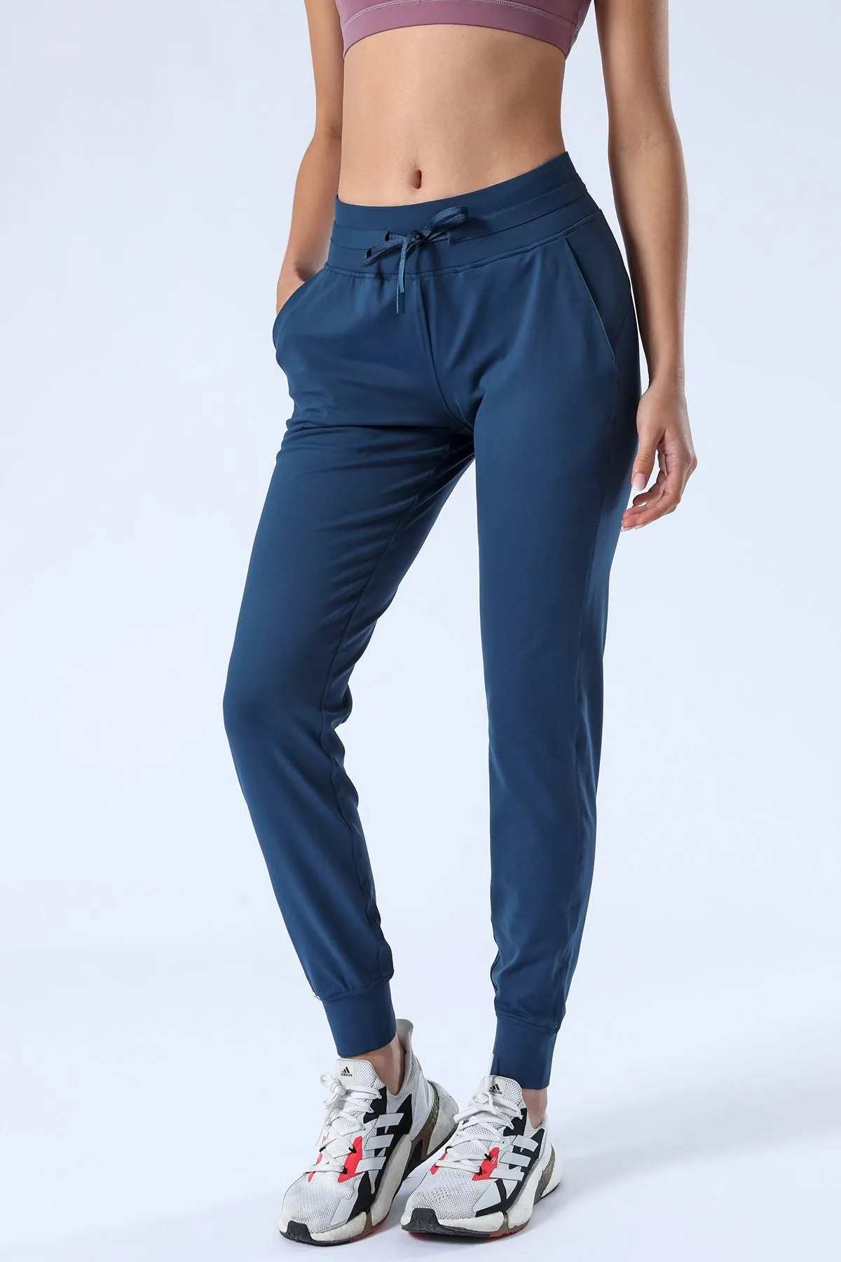 Tapered Joggers with Drawstring
