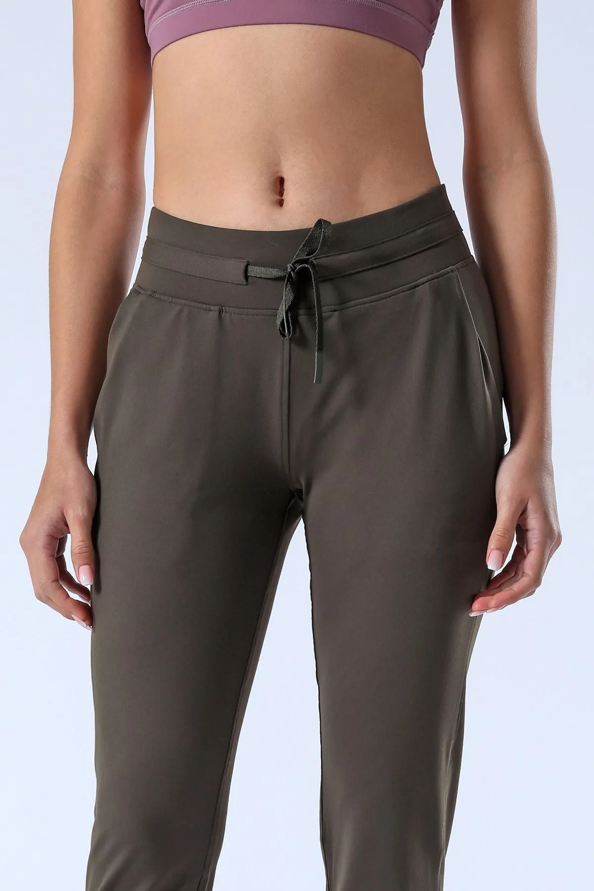 Tapered Joggers with Drawstring