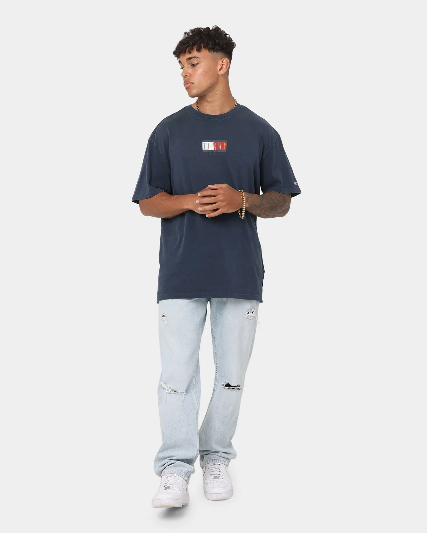 Tommy Jeans Vintage Flag T-Shirt Twilight Navy