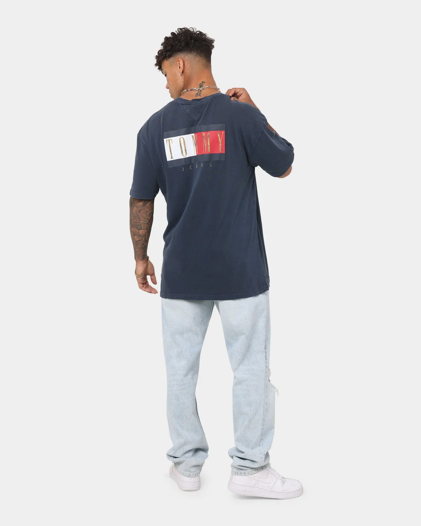 Tommy Jeans Vintage Flag T-Shirt Twilight Navy