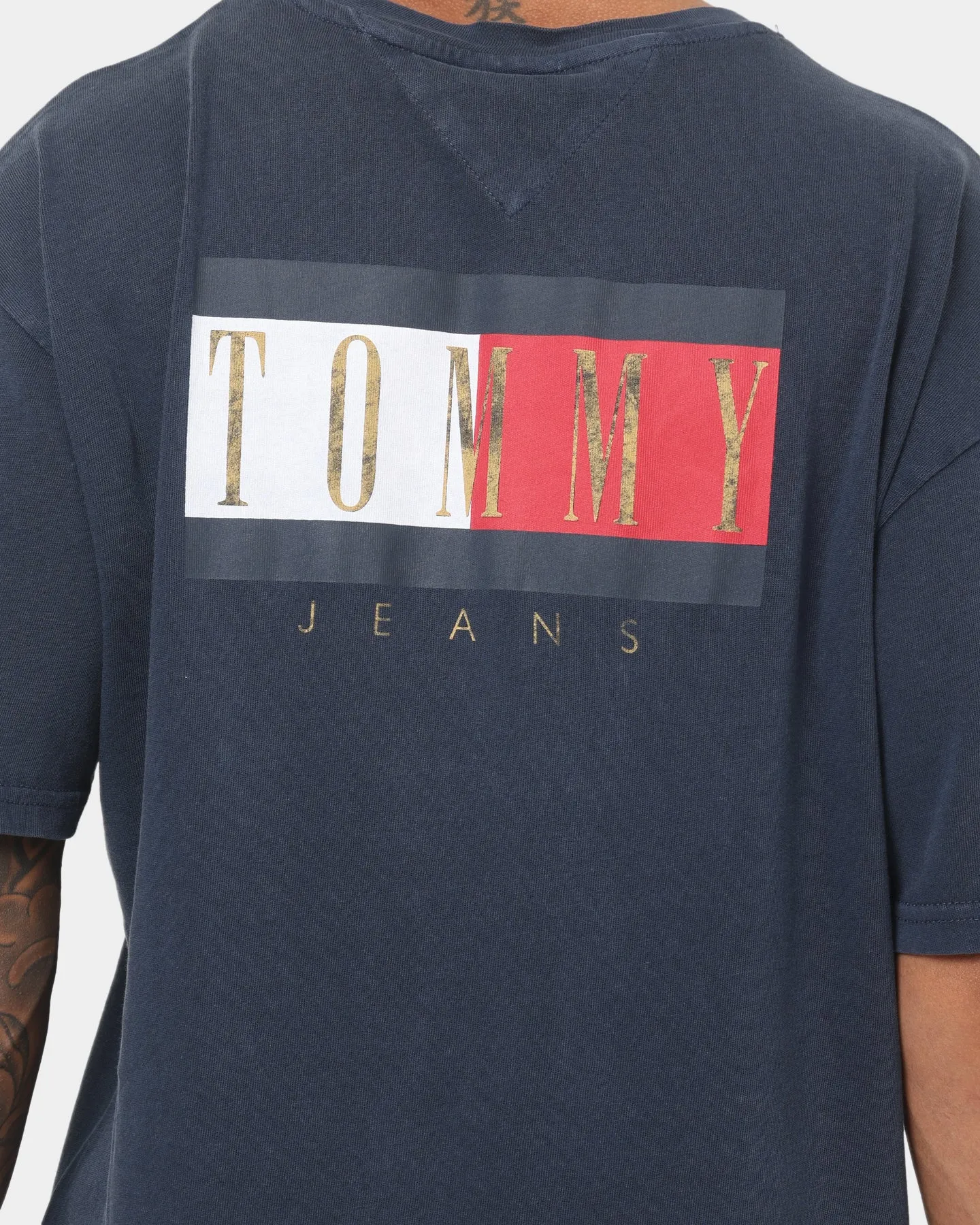 Tommy Jeans Vintage Flag T-Shirt Twilight Navy