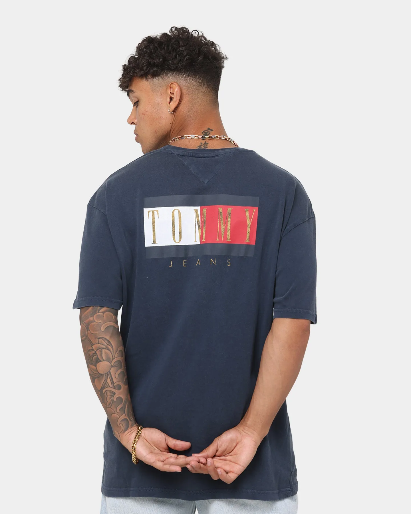 Tommy Jeans Vintage Flag T-Shirt Twilight Navy
