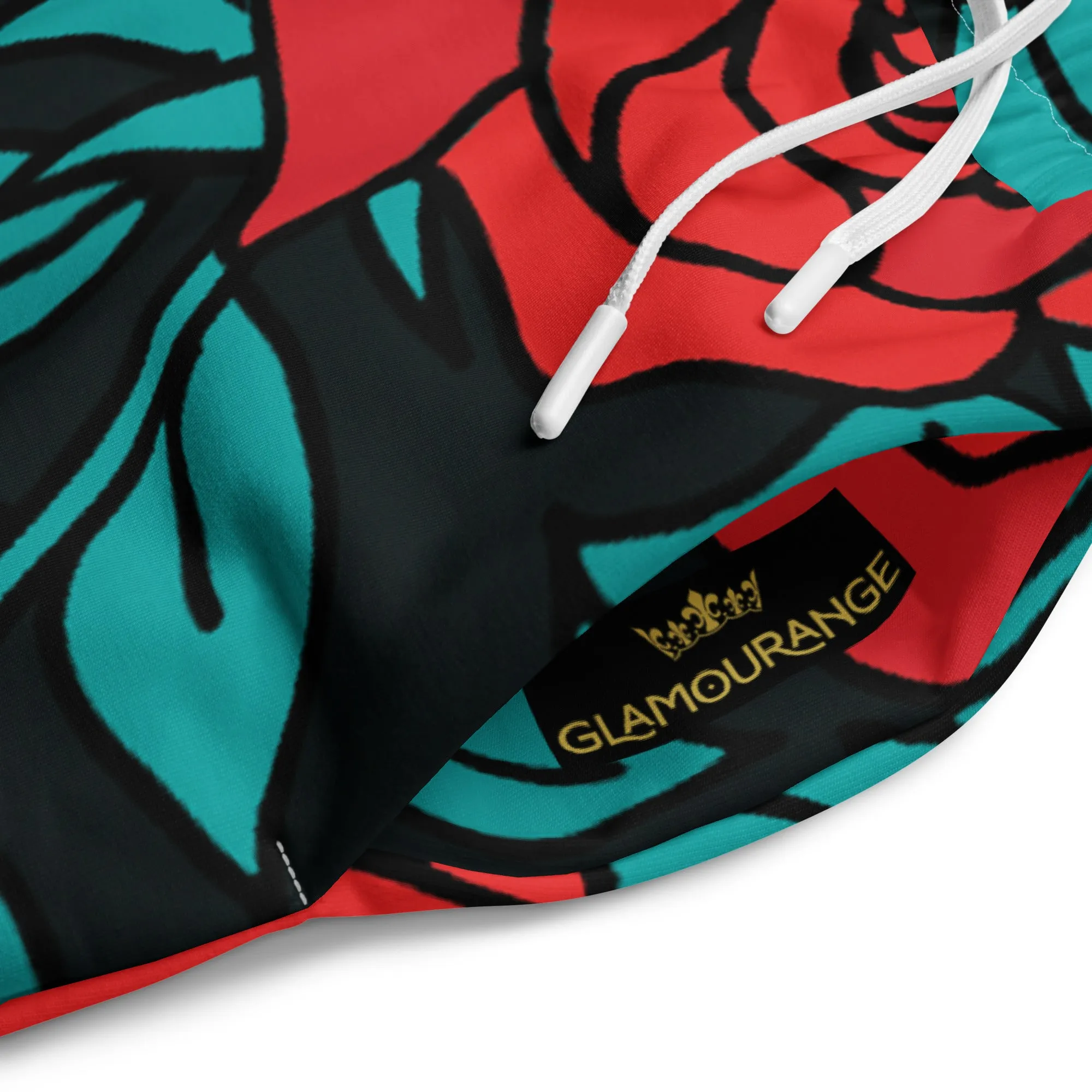 Valentines Day Wide Leg Joggers - Flower (Glamourange Valentine Day Gifts Wide Leg Joggers - Design 0019)