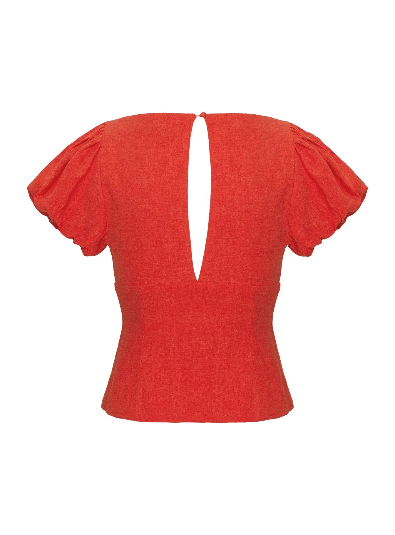 Wilhelmina Blouse Top Red
