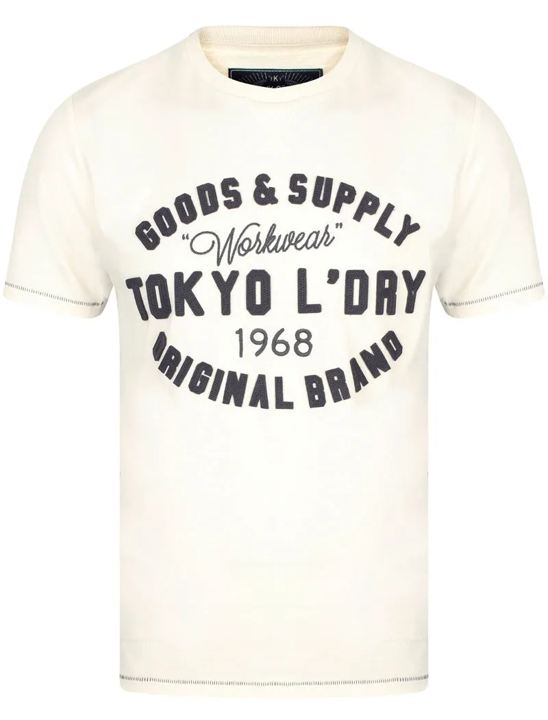 Williamson Applique Cotton T-Shirt In Marshmallow - Tokyo Laundry