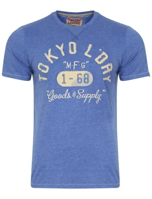 Woodcroft T-Shirt in Cornflower Blue Marl - Tokyo Laundry