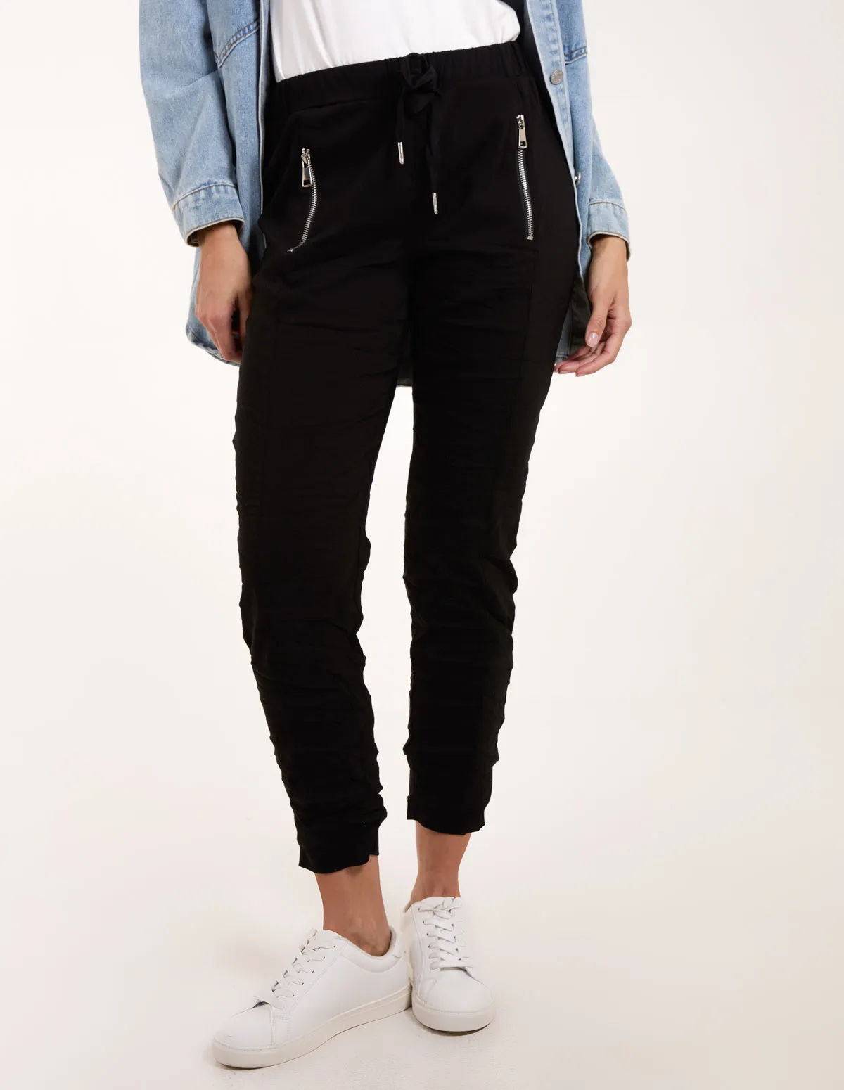 Zip Drawstring Trousers